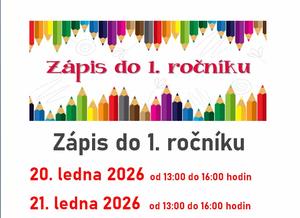 Zápis do 1. ročníku