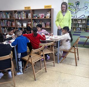 Prvňáčci v knihovně